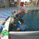Předškoláci a jejich 2.hodina plaveckého výcviku.