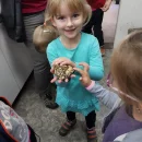 Návštěva dětí v minizoo UP - včeličky