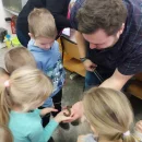 Návštěva dětí v minizoo UP - včeličky