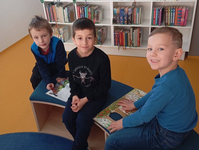 Návštěva nové knihovny Kotelna - Včeličky